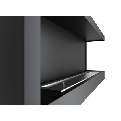 InFire - Ugaoni BIO kamin 45x120 cm 3kW crni