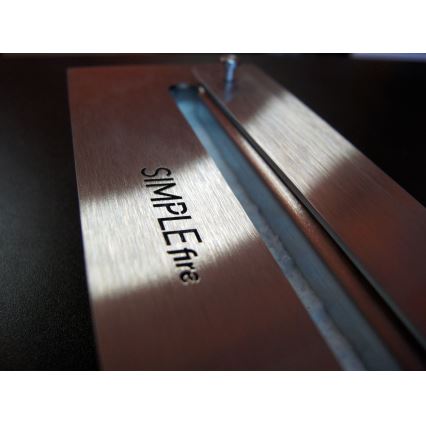 InFire - Ugaoni BIO kamin 45x60 cm 3kW crna