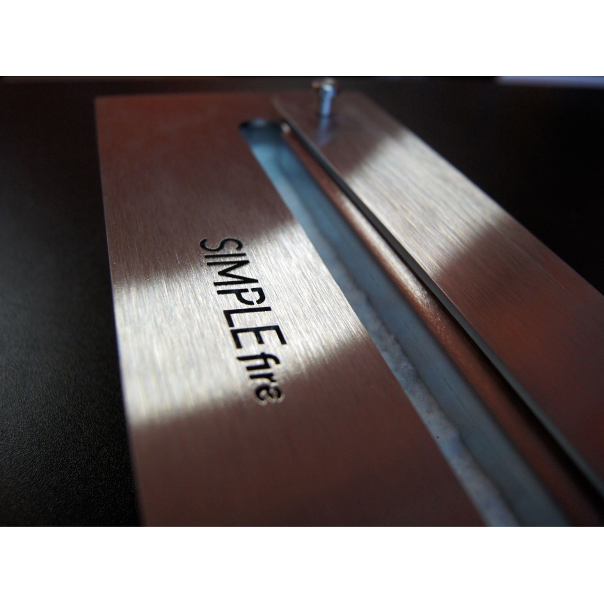 InFire - Ugaoni BIO kamin 45x60 cm 3kW crna