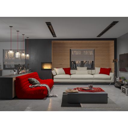 InFire - Ugaoni bio kamin 45x60 cm 3kW crni