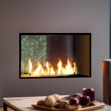 InFire - Ugradni bio kamin 48,5x83,5 cm 3,5kW crna