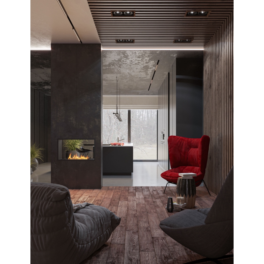 InFire - Ugradni bio kamin 48,5x83,5 cm 3,5kW crna