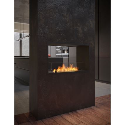 InFire - Ugradni bio kamin 48,5x83,5 cm 3,5kW crna