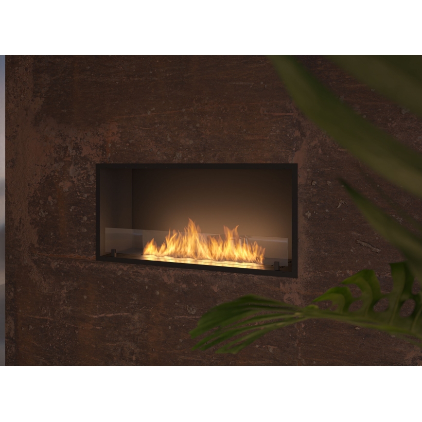 InFire - Ugradni BIO kamin 49,4x104,4 cm 6 kW crni