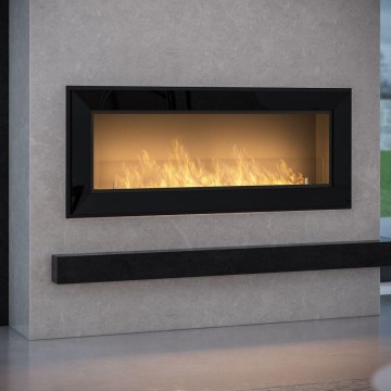 InFire - Ugradni bio kamin 49x120 cm 3kW crne boje
