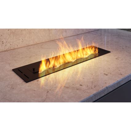 InFire - Ugradni BIO kamin 7,5x60 cm 3,5kW crni