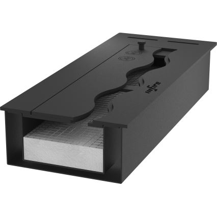 InFire - Ugradni BIO kamin 7,5x60 cm 3,5kW crni
