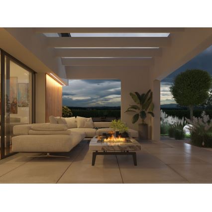 InFire - Ugradni bio kamin 8,5x80 cm 3,5kW crne boje