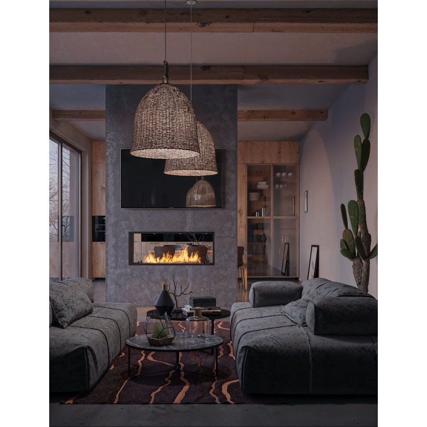 InFire - Ugrađeni BIO kamin 48,5x123,5 cm 6kW crna