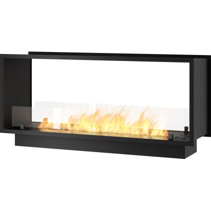 InFire - Ugrađeni BIO kamin 48,5x123,5 cm 6kW crna