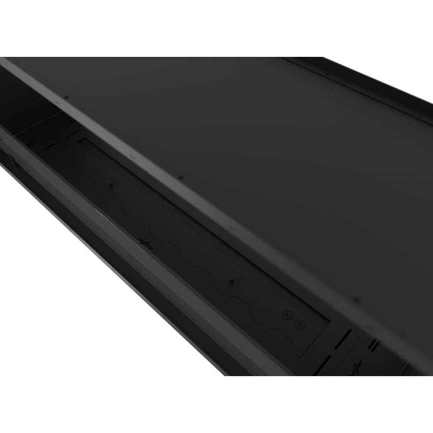 InFire - Ugrađeni BIO kamin 48,5x123,5 cm 6kW crna