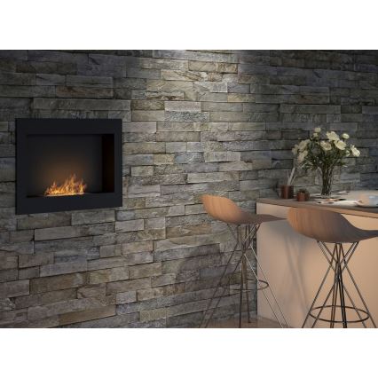 InFire - Ugrađeni BIO kamin 49x60 cm 3kW crna
