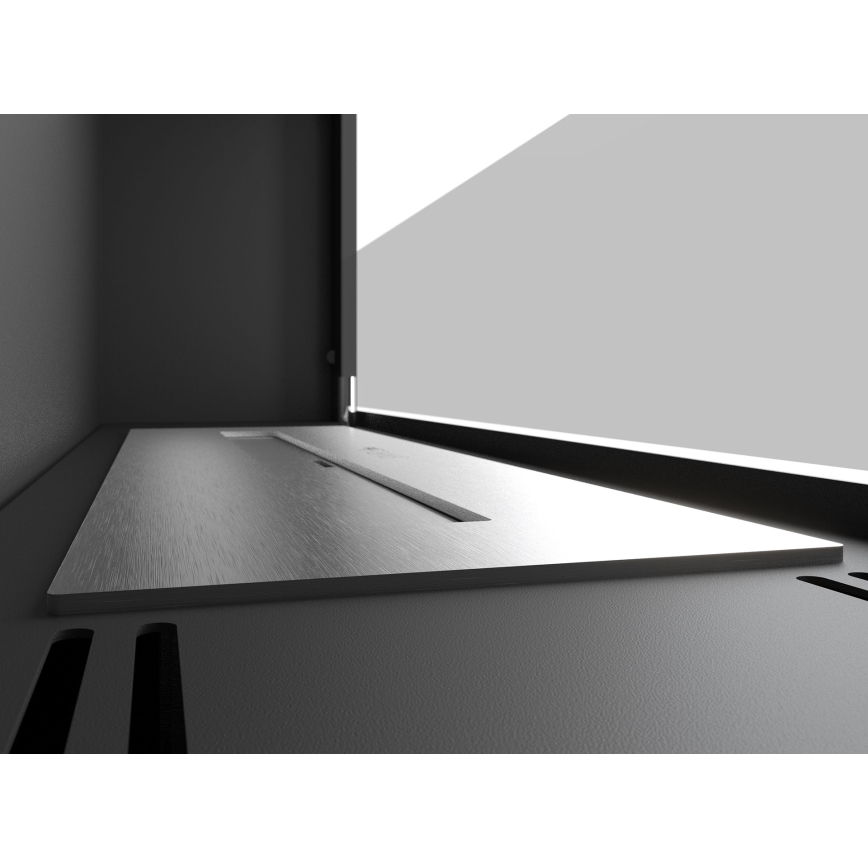 InFire - Ugrađeni BIO kamin 49x90 cm 3kW crna