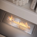 InFire - Ugrađeni BIO kamin 5,5x50 cm 3kW mat hrom