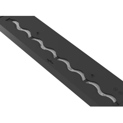 InFire - Ugrađeni bio kamin 7,5 x 100 cm, 6 kW, crni