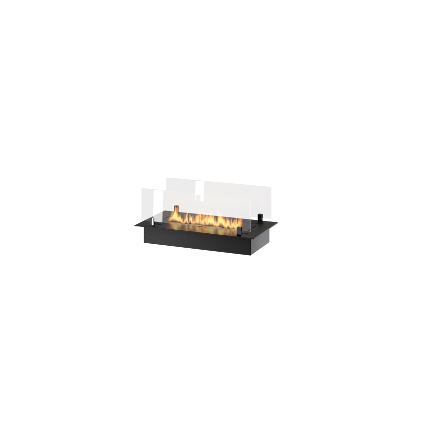 InFire - Ugrađeni bio kamin 8,5x60 cm 3,5kW crna