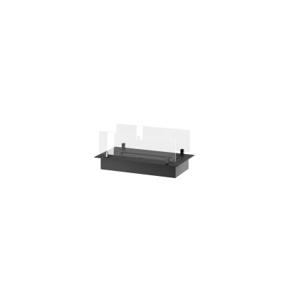 InFire - Ugrađeni bio kamin 8,5x60 cm 3,5kW crna
