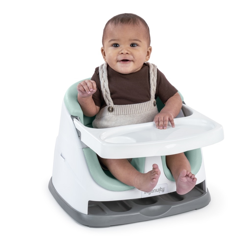 Ingenuity - 2u1 jastuk za trpezarijsku stolicu BABY BASE, mint