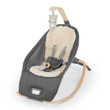 Ingenuity - Dečija vibrirajuća ležaljka sa melodijom EVERY SEASON WESLEY 3xC siva