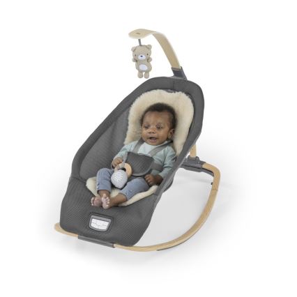 Ingenuity - Dečija vibrirajuća ležaljka sa melodijom EVERY SEASON WESLEY 3xC siva
