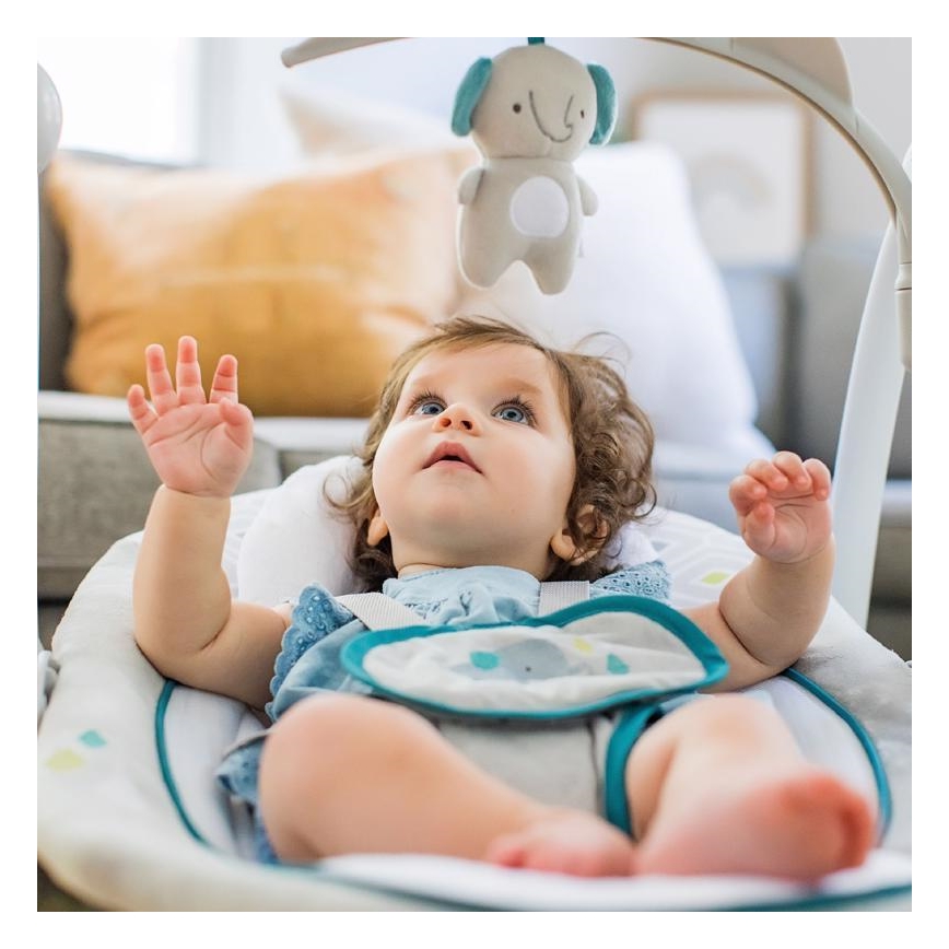 Ingenuity - Dečija vibrirajuća ljuljaška sa melodijom 2u1 NASH 4xLR20