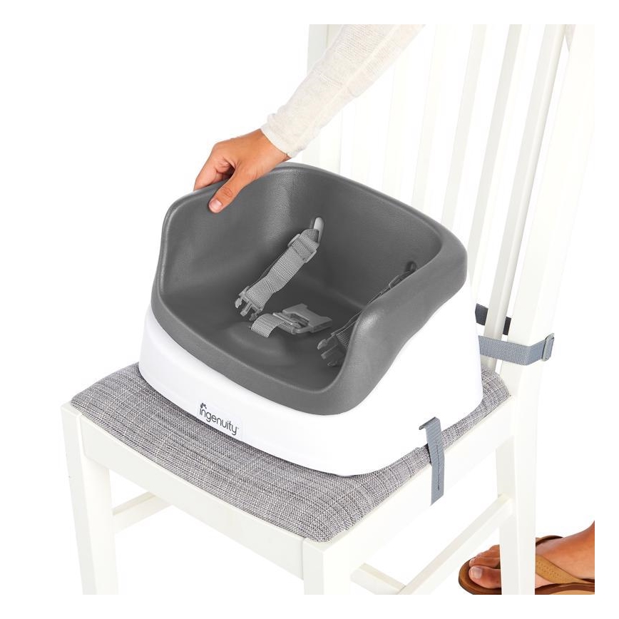 Ingenuity - Detski pojačivač za trpezarijsku stolicu 2u1 SMARTCLEAN TODDLER siva
