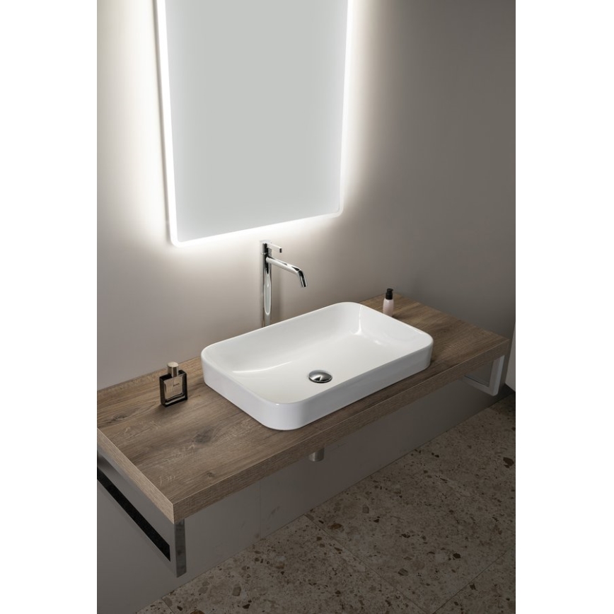 Isvea - Nadgradni umivaonik AQUA 60x38 cm keramika/bela