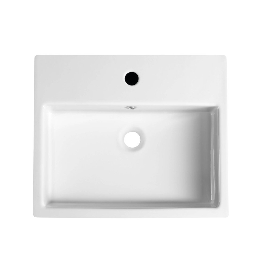 Isvea - Poluugrađeni umivaonik PURITY 50x42 cm keramika/bela