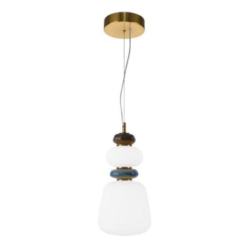ITALUX - LED luster na sajli EVANS LED/12W/230V 3000K zlatna/bela