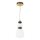 ITALUX - LED luster na sajli EVANS LED/12W/230V 3000K zlatna/bela