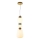 ITALUX - LED luster na sajli EVANS LED/19W/230V 3000K zlatna/plava/braon
