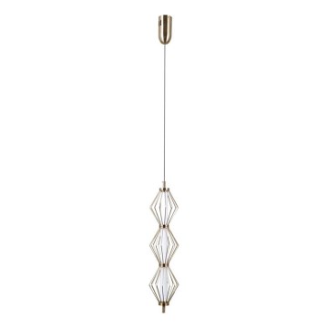 ITALUX - LED luster na sajli SEVILLA LED/15W/230V 3000K zlatna
