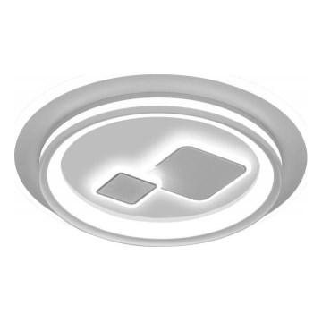 ITALUX - LED prigušiva stropna svetiljka PARCO LED/55W/230V 3000-6500K prečnik 50 cm bela + daljinski upravljač