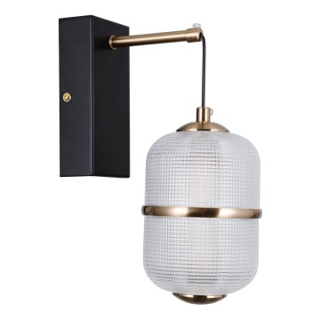 ITALUX - LED zidna lampa ALANI LED/6W/230V 3000K crna/zlatna