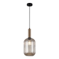 ITALUX - Luster na lanku ANTIOLA 1xE27/40W/230V prečnik 20 cm, bronzan