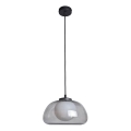 ITALUX - Luster na sajli AINALE 1xG9/7W/230V crna/dimljena crna