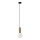 ITALUX - Luster na sajli ALDEVA 1xE27/40W/230V, prečnik 15 cm, bronza