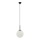 ITALUX - Luster na sajli DEORE 1xE27/40W/230V, prečnik 25 cm, crne boje