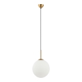 ITALUX - Luster na sajli DEORE 1xE27/40W/230V prečnik 30 cm bronza