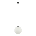 ITALUX - Luster na sajli DEORE 1xE27/40W/230V prečnika 30 cm crna