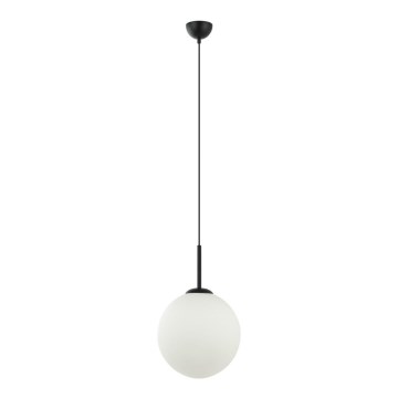 ITALUX - Luster na sajli DEORE 1xE27/40W/230V prečnika 30 cm crna