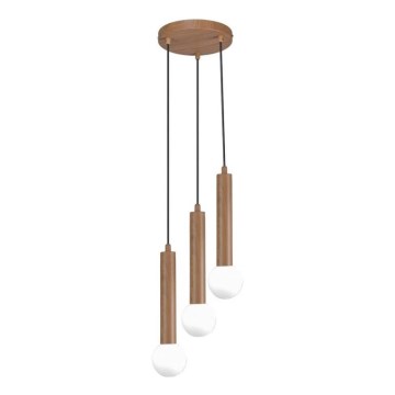 ITALUX - Luster na sajli FILANO 3xG9/5W/230V braon
