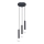 ITALUX - Luster na sajli FILANO 3xG9/5W/230V crna