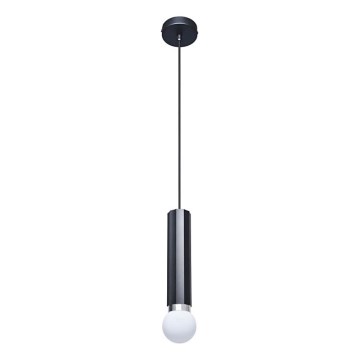 ITALUX - Luster na sajli MACERA 1xE27/40W/230V crna