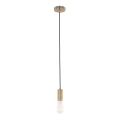 ITALUX - Luster na sajli MODERNA 1xE27/60W/230V bronza