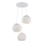 ITALUX - Luster na sajli PALERMO 3xE27/40W/230V bela