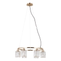 ITALUX - Luster na sajli SIMONA 6xE14/40W/230V zlatna