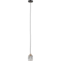 ITALUX - Luster na sajli TORNO 1xE14/40W/230V crna/zlatna