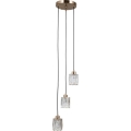 ITALUX - Luster na sajli TORNO 3xE14/40W/230V zlatni