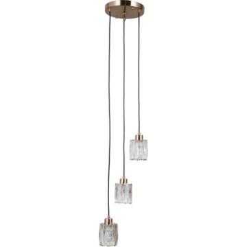 ITALUX - Luster na sajli TORNO 3xE14/40W/230V zlatni